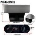 thumbnail image 6 of KY Car Cup Holder Expander Organizer,Multifunctional Cup Drink Holders with PU Leather Cover,Side Insert Center Console Seat Gap Filler Storage Box for Mug Bottle CellPhones Keys Coffee Coasters Cards, 6 of 6