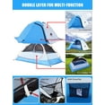 thumbnail image 5 of AYAMAYA 4 Season Backpacking Tent 2 Person Camping Tent Ultralight Waterproof All Weather Double Layer Two Doors Easy Setup 1 2 People Man Tents for Backpacker Outdoor Hiking Survival, 5 of 8