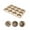 Gold, variant on 6-Cup Non-Stick Muffin Pan, Make up to 6 Large Cupcakes, Quiches, Egg Cups, and More,10.4X7 Inch,Black