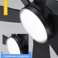 thumbnail image 2 of Ventilador de techo Kviflon 132 cm con mando a distancia para luces, color negro, 2 of 9