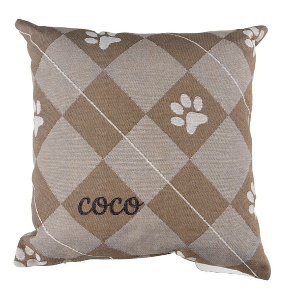 Jacquard Woven Pillow, 17x17, Personalization, Walmart Custom, Adult, Teen, Tween, Unisex.