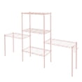 thumbnail image 3 of Ktaxon 5 Tier Layer 21"x11.5"x59" Storage Rack, Wire Shelving Adjustable Steel Storage Rack Organizer Kitchen, Pink, 3 of 18