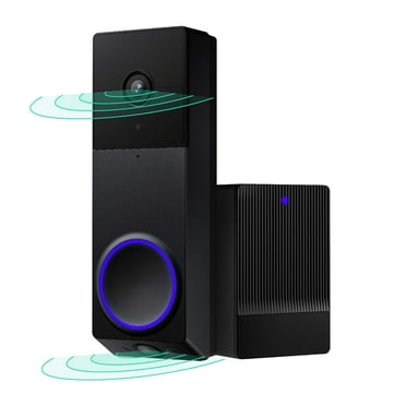 Wyze Wireless Duo Cam Video Doorbell, 2K Full HD Video, Wireless, Battery Powered, Chime Included, 2 Cameras