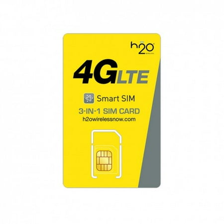H2O Wireless 3-in-1 SIM Card with First Month Included: $30 Plan H20 Micro & Standard Size