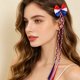 thumbnail image 4 of Kids Flag Color Hair Braid Clips Cute Bow Hair Accessories For Girls, 4 of 6