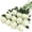 White, variant on ZOELNIC Pink Fake Roses Artificial Flowers - 16 Pcs Fake Artificial Roses Silk Flowers with Stems for Home Wedding Hotel Office Centerpiece Decor