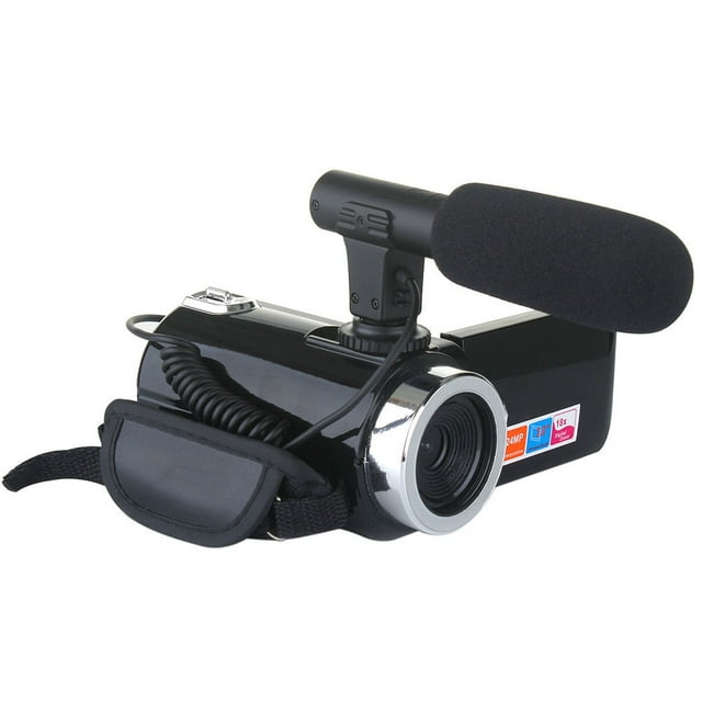 Videocámara Videocámara Videocámara Full HD Vlogging Cámara con micrófono externo