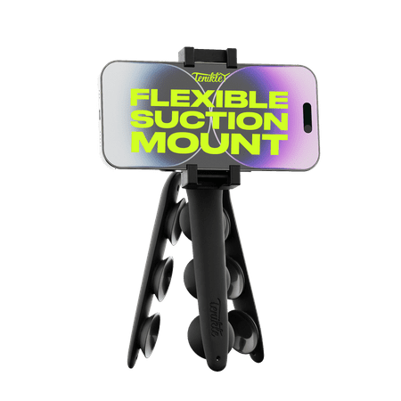 Tenikle - PRO Bendable Suction Cup Tripod Mount - Black