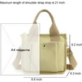 thumbnail image 6 of Small Ladies Canvas Pocket Tote Bag, Cute Mini Crossbody Bag, Casual Crossbody Bag, Hobo Messenger Tote Bag, 6 of 6