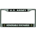 thumbnail image 1 of U.S. Army Honorable Discharge Chrome License Plate Frame, 1 of 1
