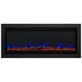 thumbnail image 3 of Bowery Hill Mid-Century 49" Insert de Cheminée Électrique Mural en Noir, 3 of 20