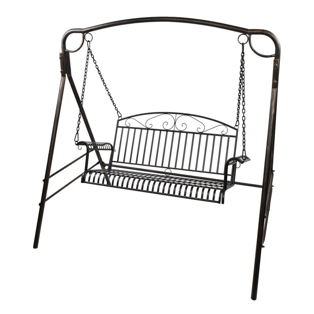 Patio Porch Swing Bench2Person Metal Outdoor Hanging Swing Chair All