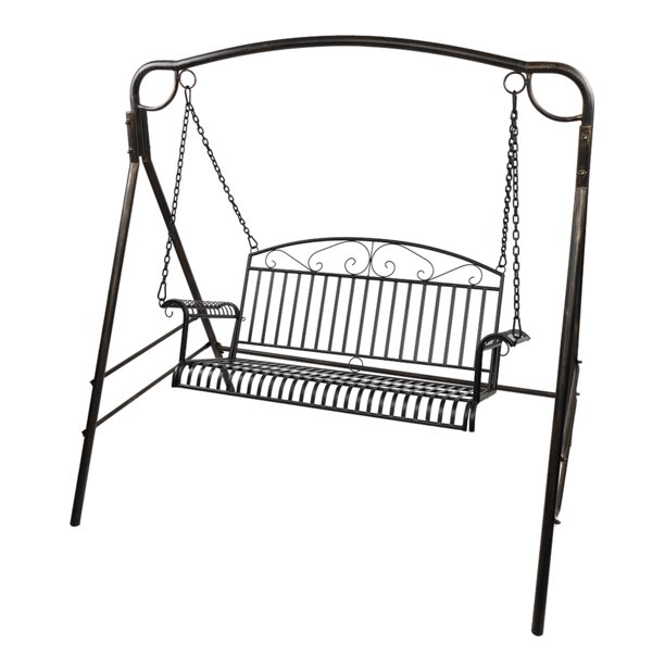 Patio Porch Swing Bench2Person Metal Outdoor Hanging Swing Chair All