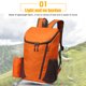 thumbnail image 5 of Mochila al aire libre Mochila plegable Nylon impermeable al aire libre escalada viaje deporte senderismo paquete bolsa JShteea El nuevo, 5 of 7