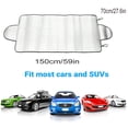 thumbnail image 5 of Yirtree Car Windshield Snow Cover with 4 Layers Protection, Frost Ice Removal Sun Shade for Winter Protection, Extra Large and Thick Windshield Ice Cover Fits for Cars Trucks Vans and SUVs, 5 of 8