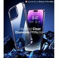 thumbnail image 3 of Diamond Clear Designed for iPhone 14 Pro Max Case [Anti-Yellowing Tech][Heavy Duty Protection] Case for iPhone 14 Pro Max Phone Cases Slim 6.7 inch 2022 Cover, Crystal Clear, 3 of 5