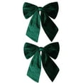 thumbnail image 2 of Nœuds de Noël en Velours pour Arbre et Décoration de Fenêtre - Ornements de Fête Rouges et Verts avec Cordon Suspendu, 2 of 6