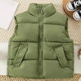 thumbnail image 2 of Boys Down Vest Padded Sleeveless Jacket Warm Quilted Insulated Outerwear Lightweight Winter Kids, 2 of 7