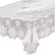 thumbnail image 1 of Mantel navideño de encaje blanco con copos de nieve para banquetes, manteles para decoración de mesas redondas, 1 of 8