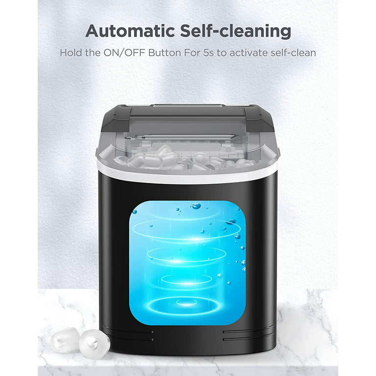 Countertop Ice Makers , 9 Cubes Ready in 6 Mins, 26lbs in 24Hrs