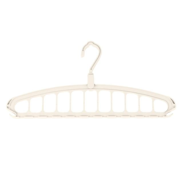 Seamless Folding Multifunctional Hanger With 11 Holes For Heavy Garments Closet Organizer Space Saving Household Storage