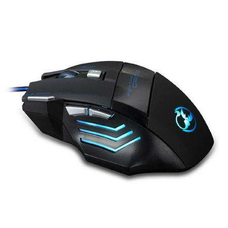 5500 dpi 7 button led optical usb wired gaming mouse mice for pro gamer cheap