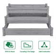 thumbnail image 3 of Topeakmart 3 Tier Elevated Raised Garden Bed Planter Box, Gray, 3 of 10