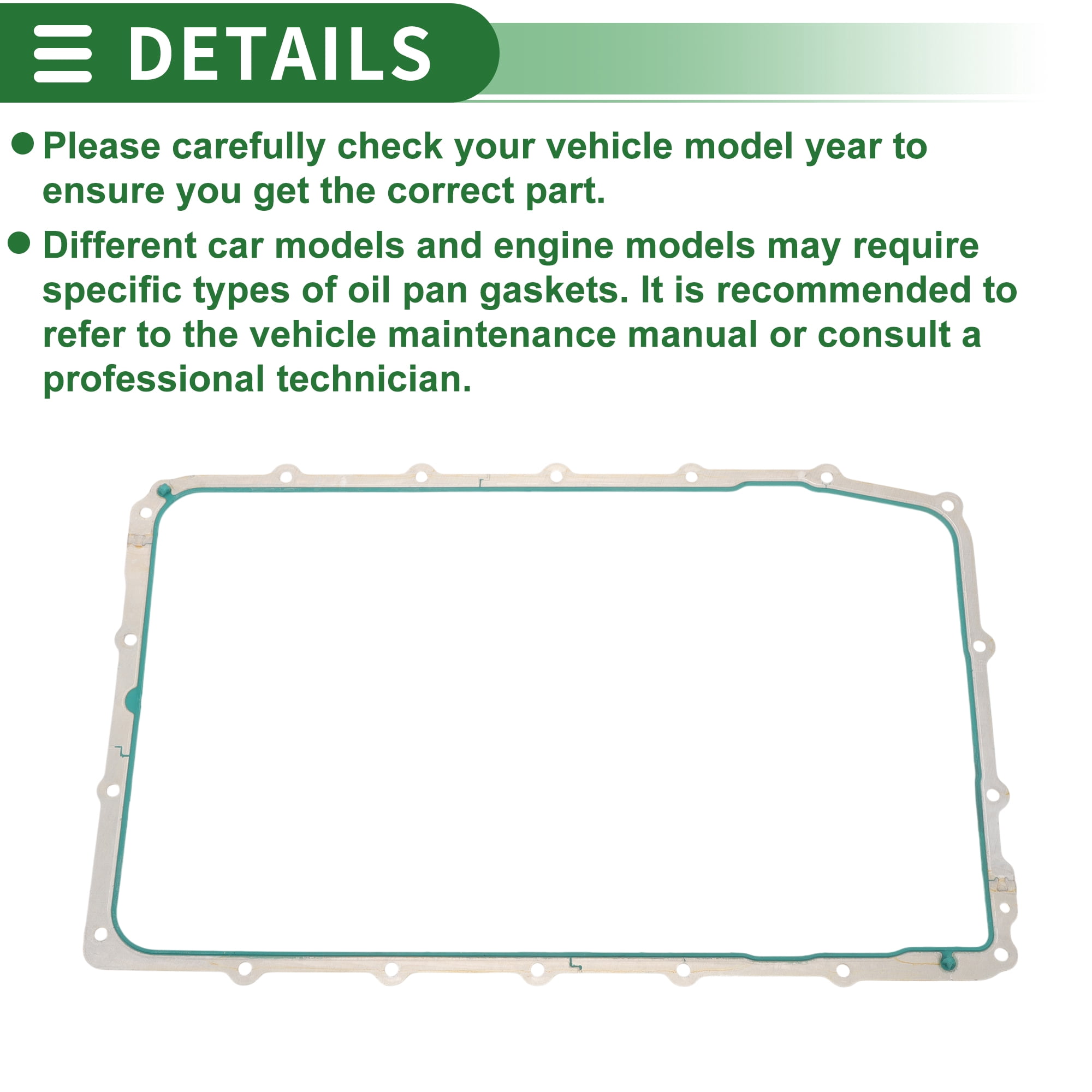 Unique Bargains Car Oil Pan Gasket Car Transmission Oil Pan Gasket Engine Oil Pan Gasket Seal No.HL3Z7A191B for Ford Expedition 2018-2024 for Ford F-150 2017-2025