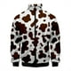 thumbnail image 5 of Abrigos de moda 2024, chaqueta con cremallera informal con estampado 3D de manchas de vaca en blanco y negro para hombres y niños, sudaderas deportivas, ropa de mujer, 5 of 5