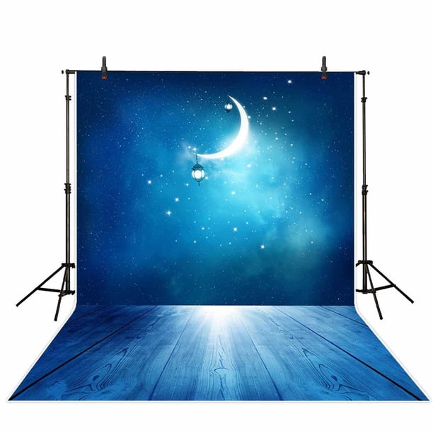 MOHome 5x7ft Photography Backdrops Background Night Sky Lanterns