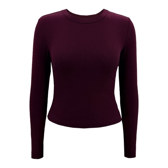 Playera George para Mujer Manga Larga Vino Talla M