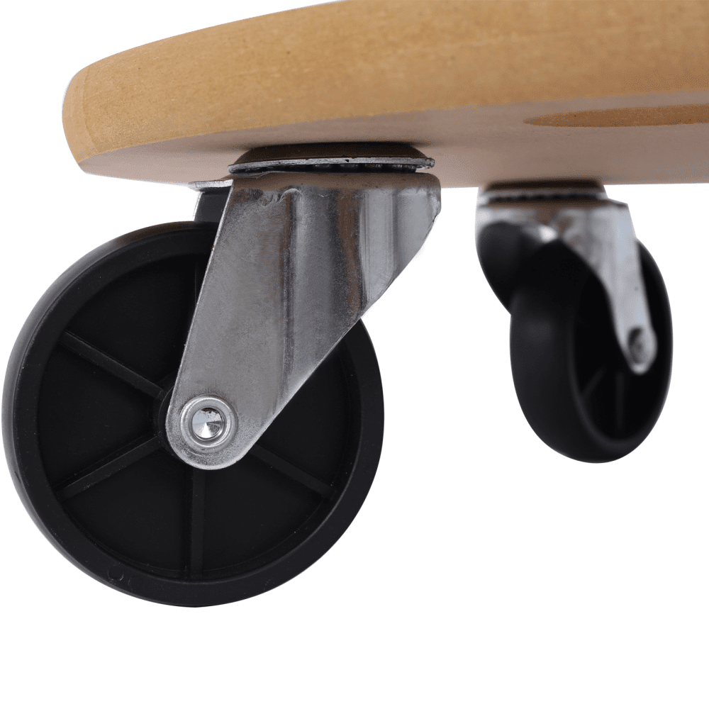 Tcbosik 4 Pack Furniture Moving Dolly, 15 inch Heavy Duty Mover, Mobile Roller Cart, 550 lbs Capacity, Natural