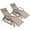 Brown, variant on Costway 2PCS Patio Chaise Lounge Glider Recliner Chair Adjustable Sturdy Frame Outdoor Brown