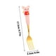 thumbnail image 2 of Juego de tenedor y cuchara de acero inoxidable con mango de silicona - Diseño adorable de cerdo para niños, utensilios de 6,8" para niños pequeños, 2 of 3