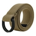 thumbnail image 5 of E-Living Store 42" Polyester Fabric Mens/Womens S D-Ring Belt in Khaki Tan, 5 of 7