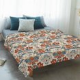 thumbnail image 4 of Boho Floral Blanket Soft Cozy Warm Throw Blanket for Couch, Plush Fuzzy Flannel Fleece Blankets for Sofa, Farmhouse Vintage Red Blue Flower Plant Bed Blankets Lightweight Gifts for Women, 40"x50", 4 of 9