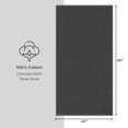 thumbnail image 4 of American Soft Linen Luxury 40x80 Oversized Bath Sheet, 100% Cotton XL Turkish Bath Sheet Towel, Dark Gray, 4 of 9