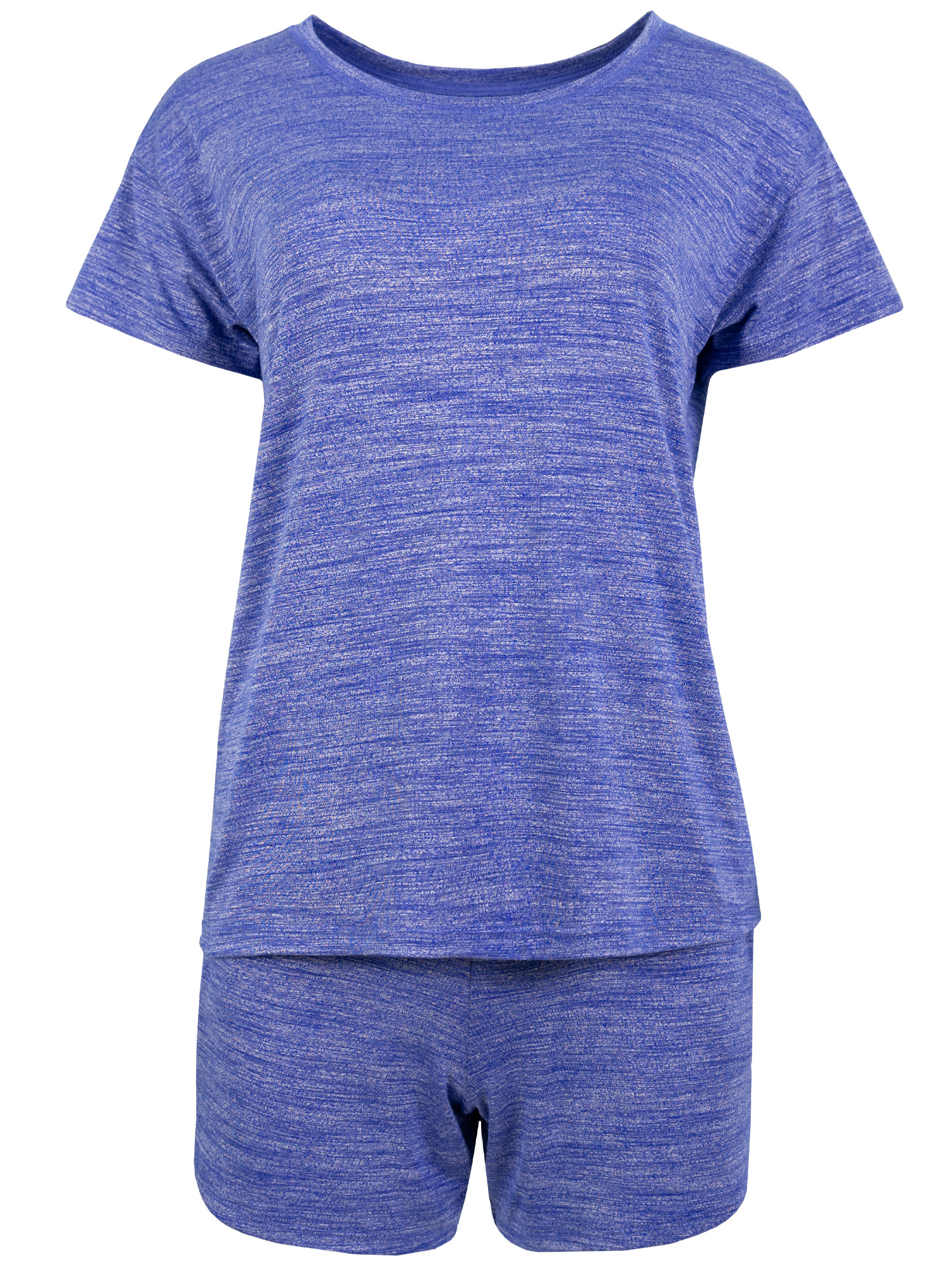 Fruit of the Loom Women's Soft and Breathable Short Sleeve Crew Top & Pajama Short Set, Sizes S-4X