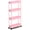 Pink, variant on Slim Rolling Storage Cart 4 Tier Bathroom Organizer Utility Cart Mobile Shelving Unit Tower Rack for Kitchen, Laundry Room, Bathroom, Narrow Places, Green
