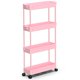 thumbnail image 1 of Carrito de almacenamiento SPACEKEEPER Slim Rolling para baño de 4 niveles, rosa, 1 of 7