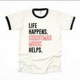 thumbnail image 2 of Christmas Music Helps - Women's Ringer Graphic T-Shirt, 2 of 4