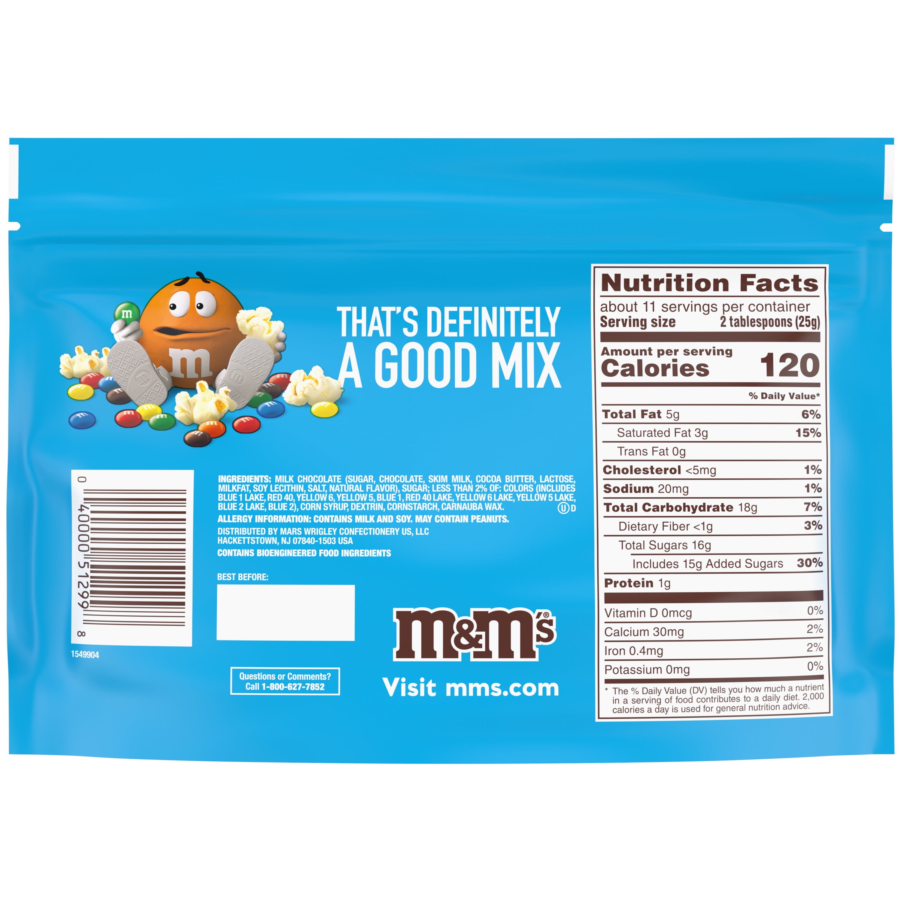  M&M'S Milk Chocolate MINIS Candy Sharing Size 10.1-Ounce Bag  (Pack of 8) : Grocery & Gourmet Food