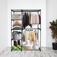 thumbnail image 5 of Closet Organizador Ropero Armable Grande Zapatera 2 Niveles De Metal Color Negro, 5 of 5