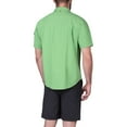 thumbnail image 2 of The American Outdoorsman Blackfoot River Fishing Shirt, Short Sleeve - Quick Dry, UPF 30 UV Protection, Modern Fit, Breathable Eyelets and Waterproof Chest Zip Multiple Pocket (Shamrock, Large), 2 of 4