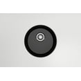 thumbnail image 2 of BOCCHI Sotto Round Undermount Fireclay 18.5 in. Single Bowl Kitchen Sink with Protective Bottom Grid and Strainer in Black, 2 of 6