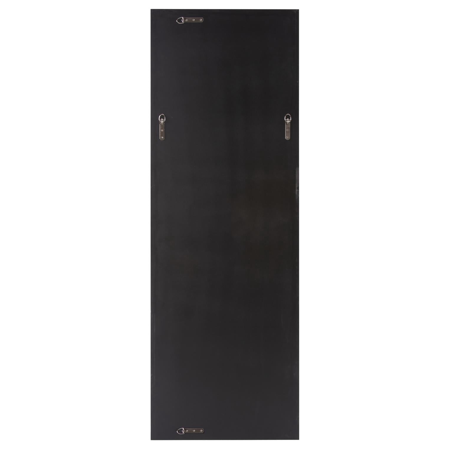 Tyler Dillon Black Rectangular Full Length Beveled Wall Mirror 20"W x 60"H