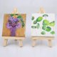 thumbnail image 3 of 10 Sets Mini Display Easel With Canvas 8x8cm Small Table Gift, 3 of 5