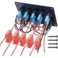 thumbnail image 4 of 12v / 24v Control Panel, 5 Groups Of Rocker Switch Panels, With 5v 4.2a Dual Usb Charger, Waterproof Led Voltmeter, 4 of 5