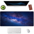 thumbnail image 3 of Large Mouse Pad, Cute Space Desk Mat for Desktop, Women Girls Waterproof Gaming Mousepad, Milky Way Galaxy Computer PC Laptop Protector Writing Pads for School Office Home 35.5" x 15.7", 3 of 6