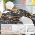 thumbnail image 4 of Black Yellow Twin Size Comforter Set, Fluid Texture Abstract Art Modern Style Bedding for All Seasons, 4 Pcs Bed Set, 1 Quiltcover (68"x86") ,1Sheet(67"x116"), 2Pillowcases (30"x20"), 4 of 9
